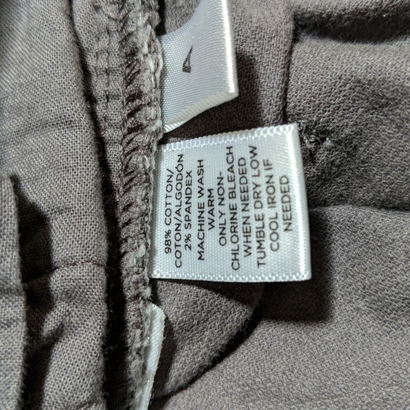 Ann Taylor Loft Curvy Sexy Boot Women's Size 0 Gray Corduroy Pants - Picture 7 of 8
